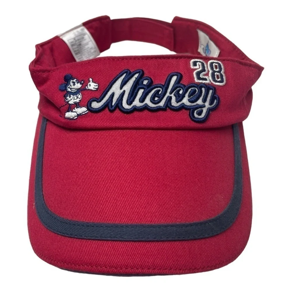 Disney Resort Mickey Adjustable Red Visor